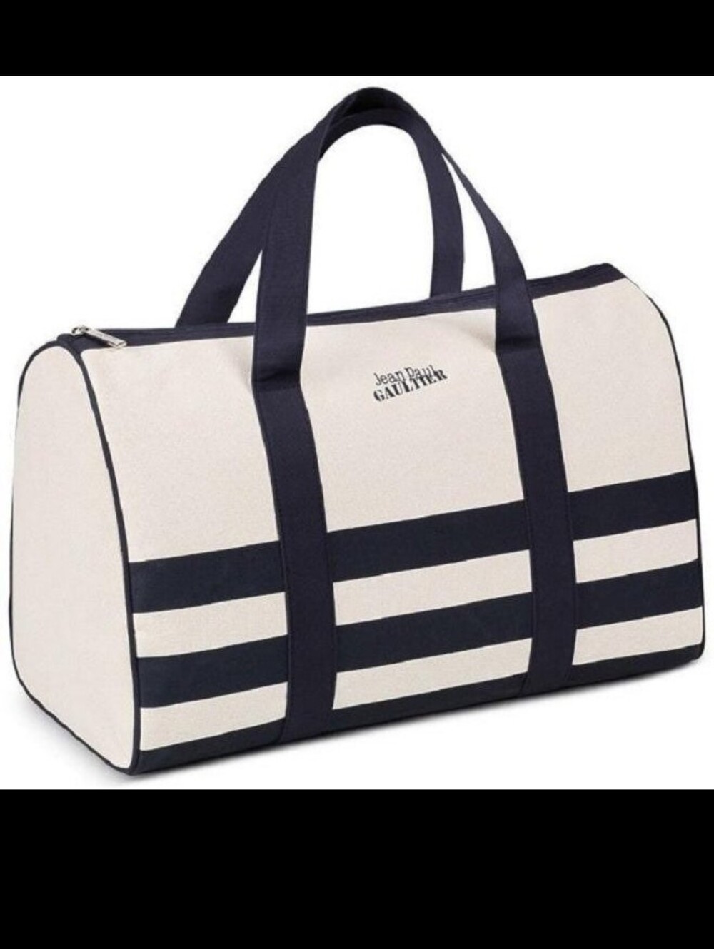 JEAN PAUL GAULTIER Weekend Carry On Duffel Bag Beach Bag Sailor Coastal NWOT